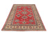 4x6 Red Kuba Afghan Hand Knotted Wool Area Rug